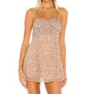 Rhodes Mini Dress in Blush & Silver
MAJORELLE